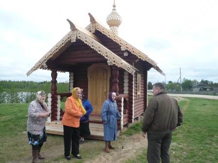 Богослужение в пос. Вегарус